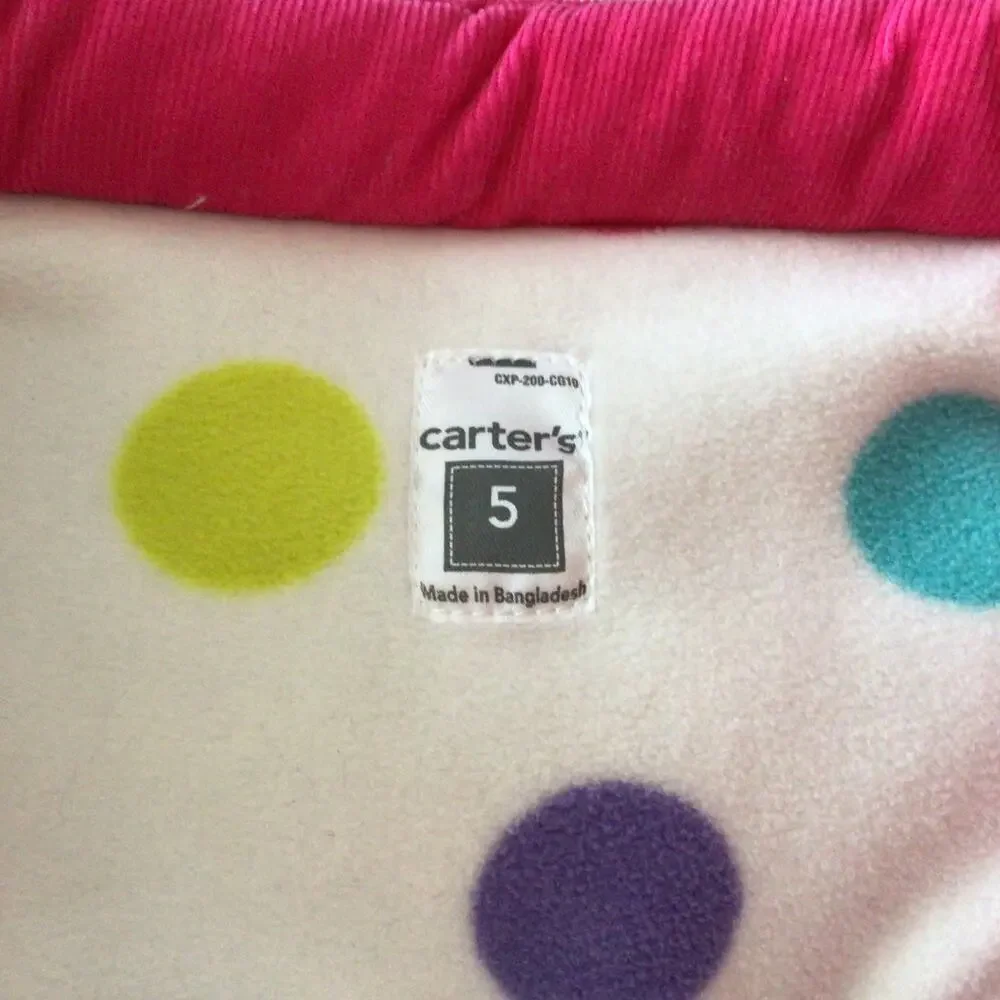 Carter's Pink Corduroy Vest Sz 5
